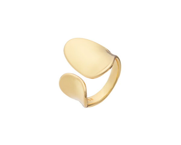 Reflexion 925 Sterling Silver Ring Gold Plated - High-quality jewelry for elegant occasions